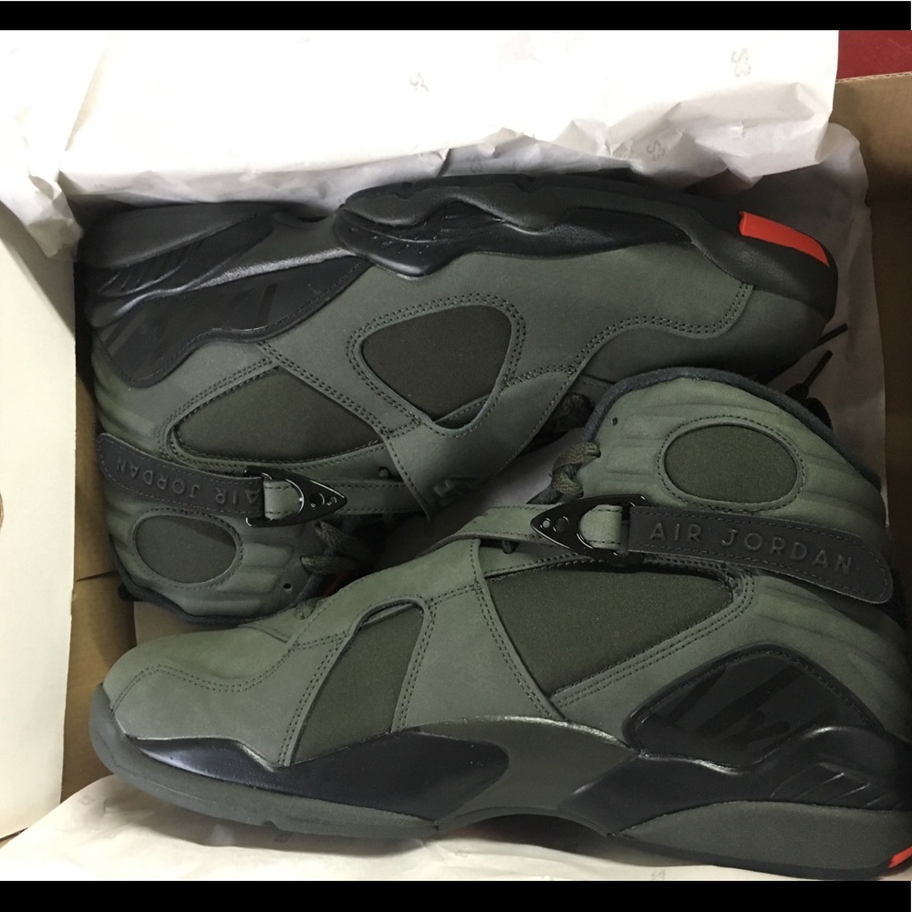 DS Air Jordan Retro VIII sequoia sz 11 - Picture 2 of 3